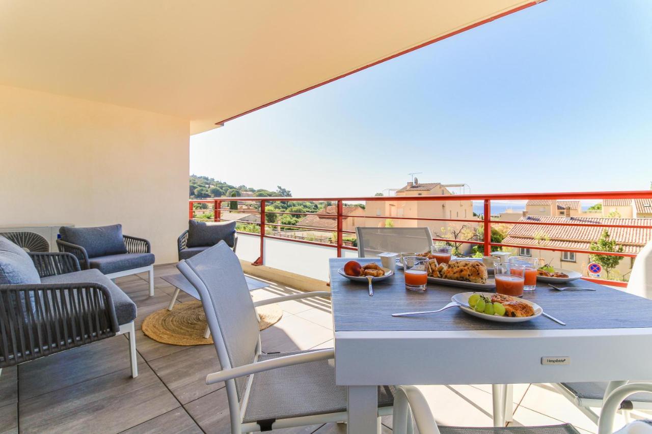 Select' - T2 A Saint-Clair Avec Terrasse, Piscine Et Parking ! - 180Sud-A12 Lejlighed Le Lavandou Eksteriør billede